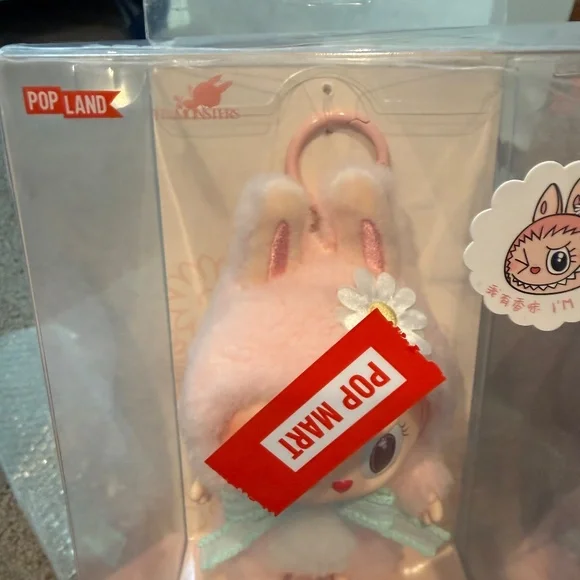 Pop mart Labubu The Monsters Mokoko Close to Sweet plush pendant Authentic - Picture 3 of 6